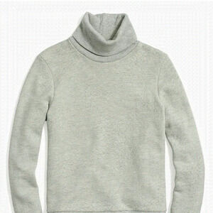 𝅺J. Crew Women's Relaxed Heather Turtleneck Sweatshirt Size Extra Small